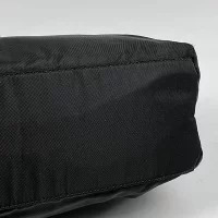 Prada Black Bag Shoulder Plate Nero Tessuto Crossbody Tote